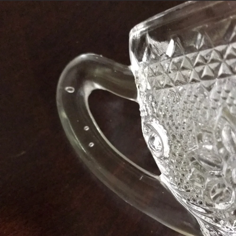 Indiana Glass Vintage Tiara Daisy Sugar Cream Set